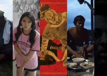 from left: still from Citarum, God's Daughter Dances, Gold Is Eating People, The Last Breath Of Tonle Sap., and The Execution. - Doc: Minikino