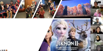 Sámi people attended Frozen 2 Premiere (screenshot photo from Liisa Holmberg's presentation, June 2nd, 2022)
