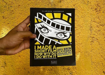 Sampul Buku Aku Bikin Film Pendek Sekarang Aku Harus Ngapain Cuk oleh Clarissa Jacobson